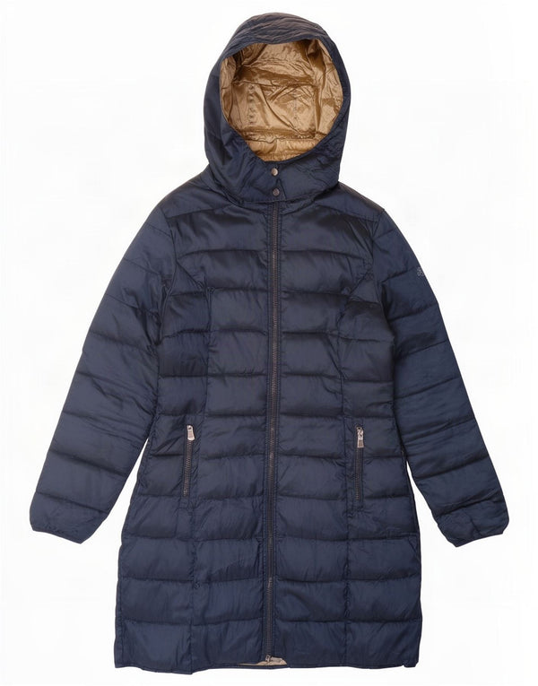 Abrigo acolchado con capucha para mujer Rifle UK 44 Azul marino mediano