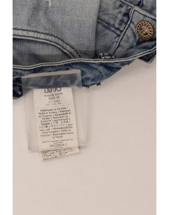 Minifalda Vaquera Desgastada Mujer Liu Jo W28 Algodón Azul Medio