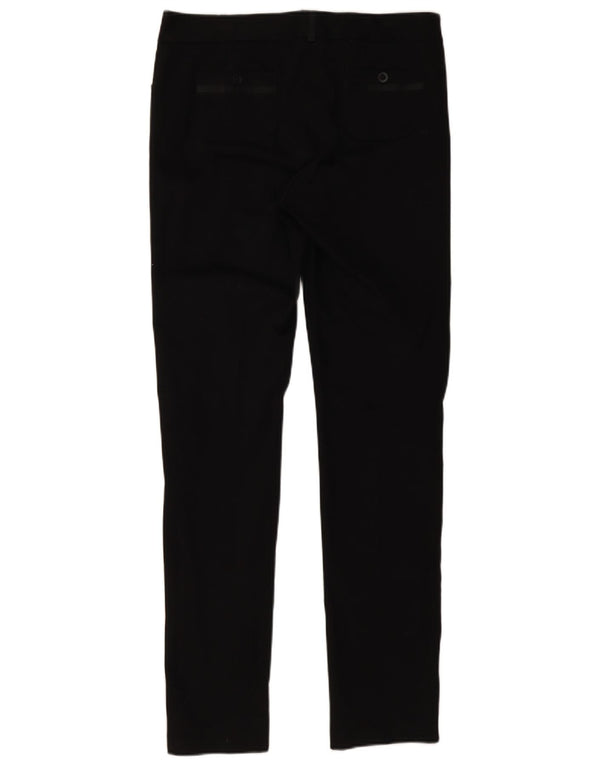 Marks & Spencer Pantalones informales ajustados para mujer UK 40 Large W32 L33 Negro