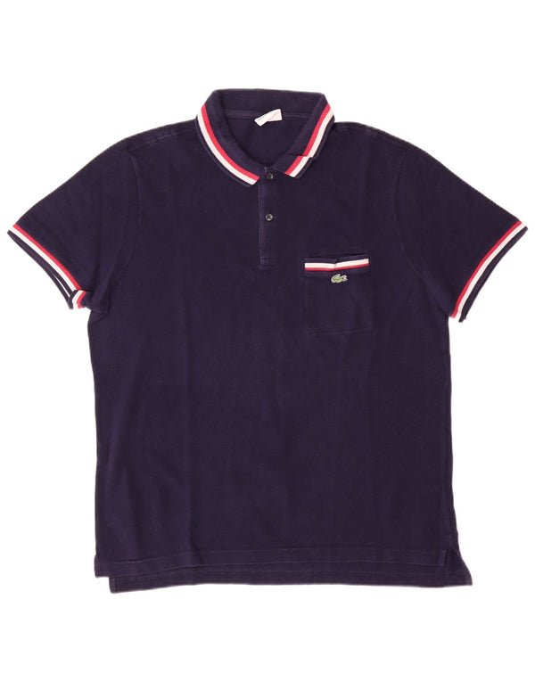 Polo Lacoste Hombre Talla 6 XL Algodón Púrpura