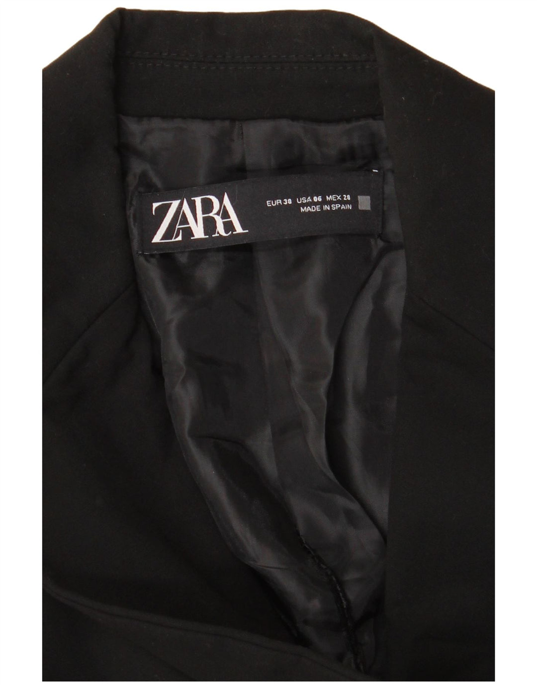 Zara Chaqueta Blazer De 1 Botón para Mujer EU 38 Small Black