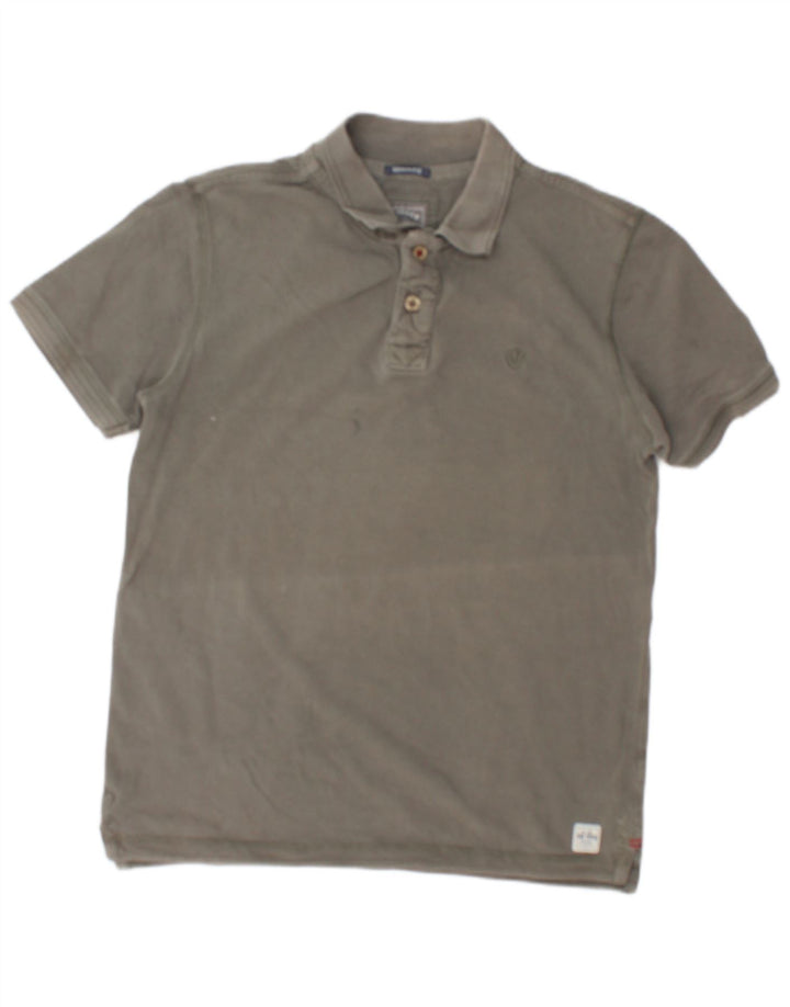 Polo Heritage de hombre de Fat Face de algodón gris medio