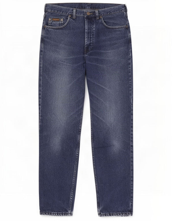 Vaqueros Wrangler Mujer Rectos De Talle Alto W32 L32 Algodón Azul