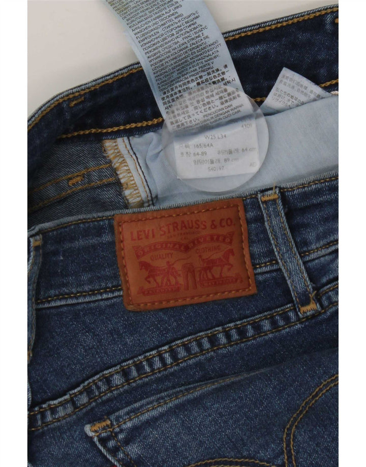 Vaqueros Levi's Mujer 714 Rectos W25 L34 Algodón Azul