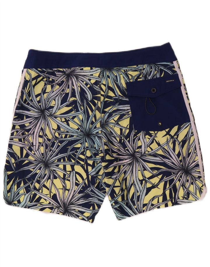 Quiksilver Hombre Bañador Shorts Grande Azul Floral Poliéster