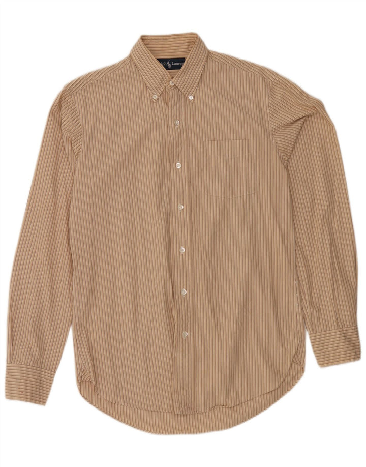 Camisa Ralph Lauren Hombre Pequeña Rayas Beige