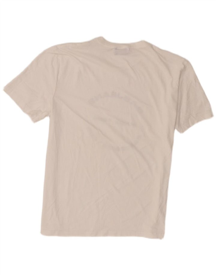 Gas Hombres Camiseta Gráfica Top Medio Blanco