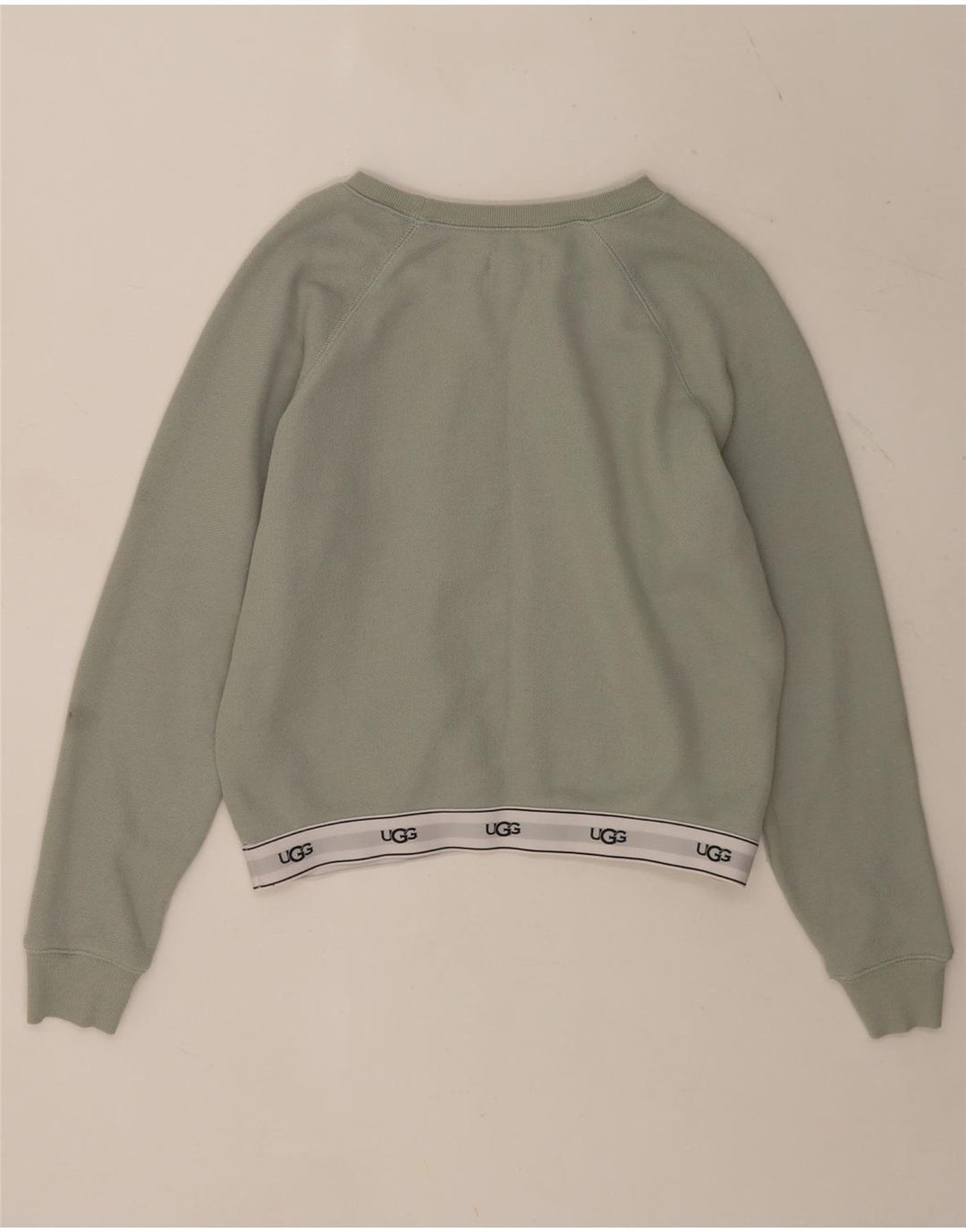 Chándal completo extragrande con gráfico para mujer UGG, talla 44, color verde medio