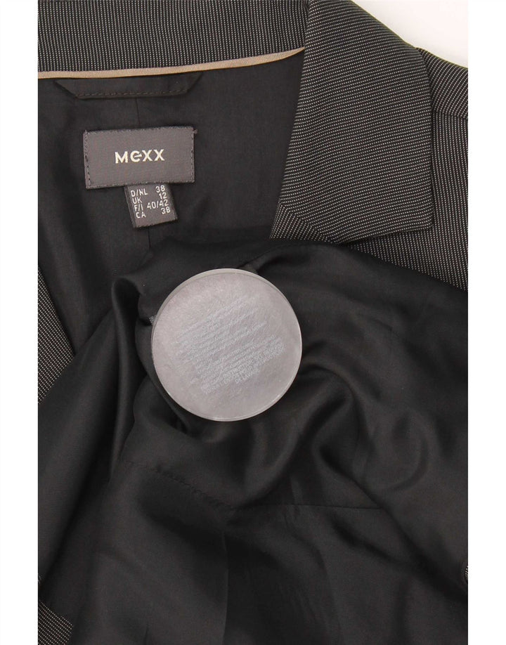 Mexx Traje de 2 piezas con 2 botones para mujer UK 12 Medium W30 L33 Grey Pinstripe