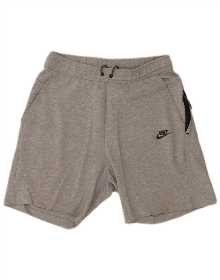Pantalones cortos deportivos Nike para hombre de algodón moteado en gris medio