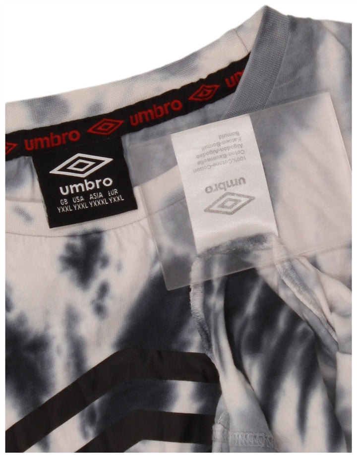 UMBRO Camiseta gráfica para niño 15-16 años 2XL Algodón teñido anudado gris