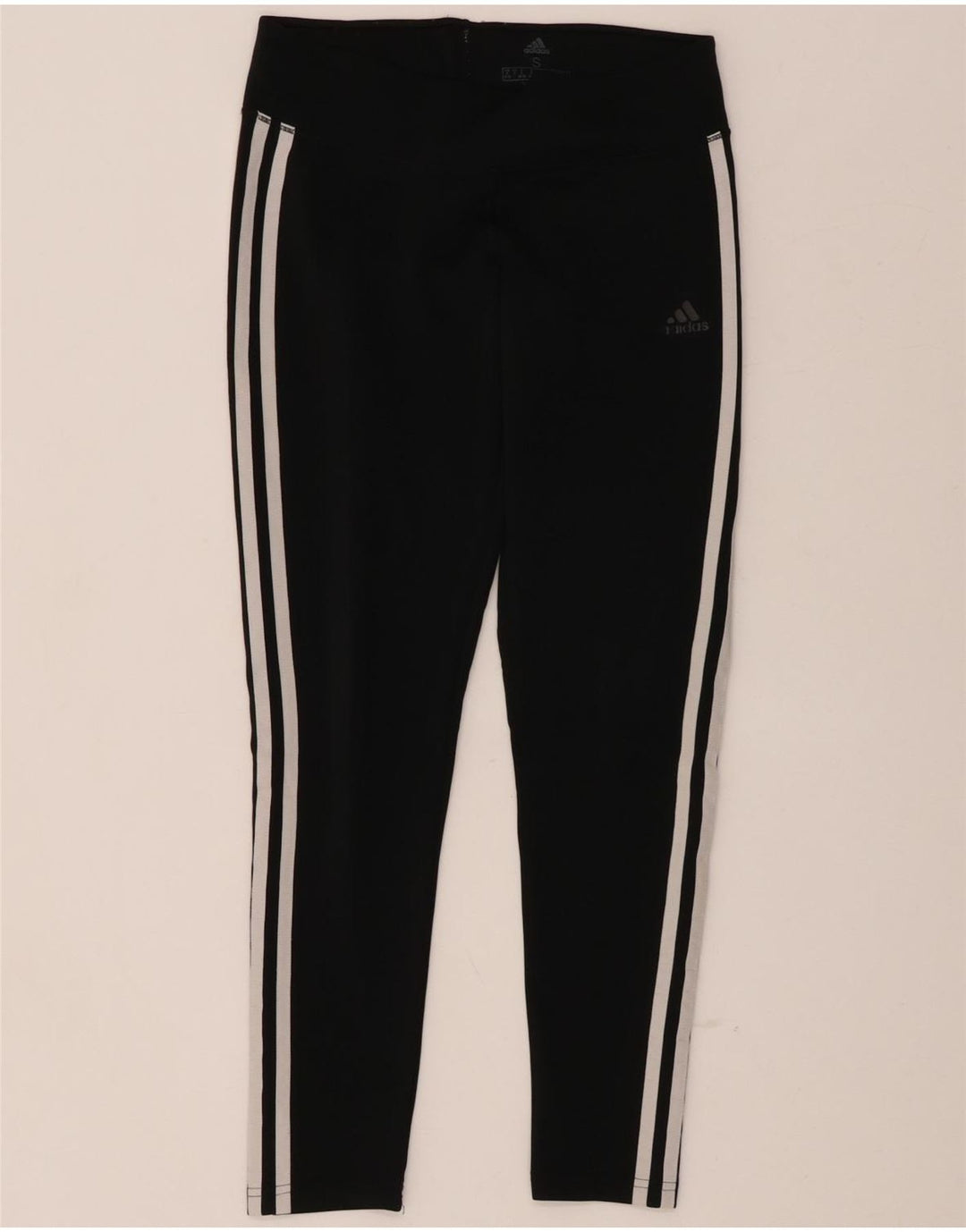 ADIDAS Leggings Climalite para mujer Reino Unido 8/10 Pequeño Poliéster negro