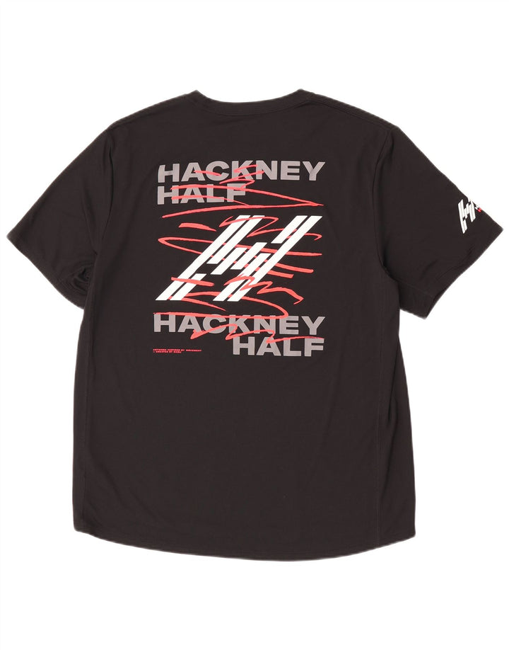 Nike Dri Fit Graphic Camiseta para hombre, talla grande, poliéster negro