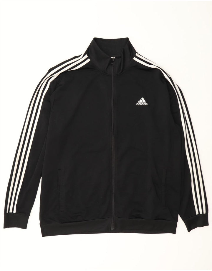 Adidas Hombre Chándal Top Chaqueta XL Negro Poliéster