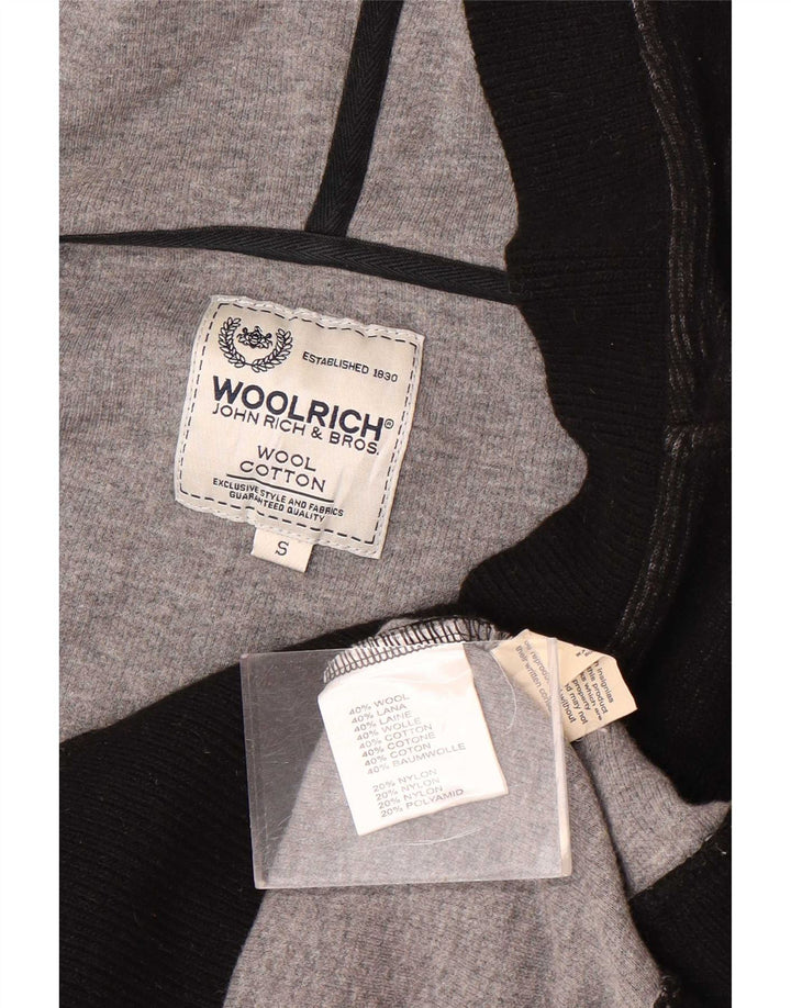 Woolrich Jersey con capucha para mujer UK 10 Small Black Wool