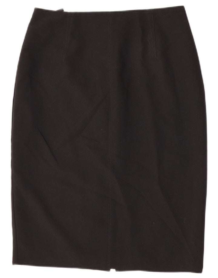 Marks & Spencer Falda lápiz para mujer UK 8 Small W27 Poliéster negro
