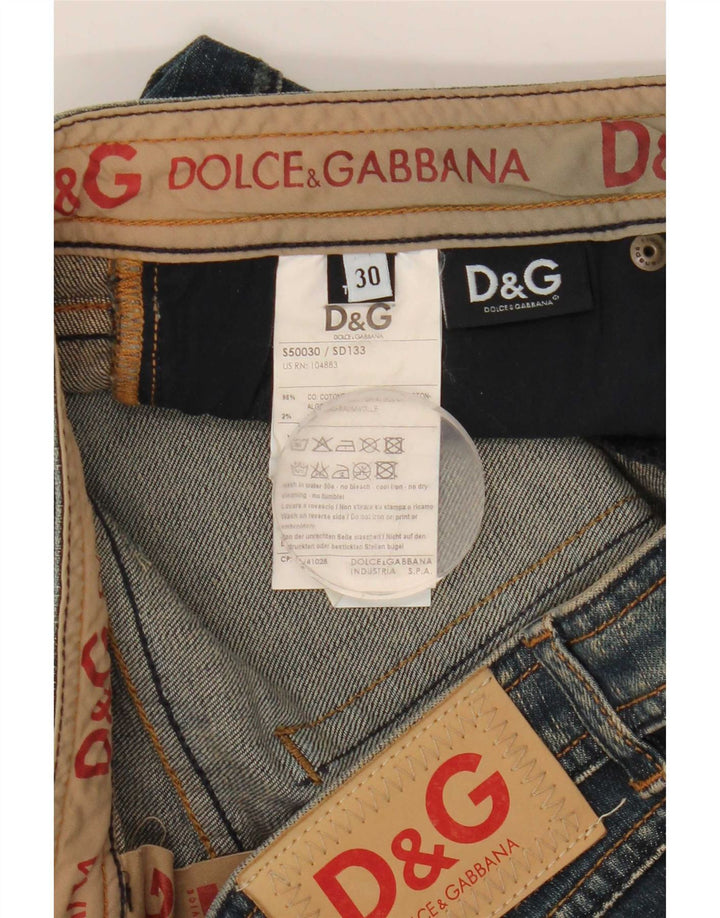 Dolce & Gabbana Vaqueros Bootcut Mujer W30 L30 Algodón Azul