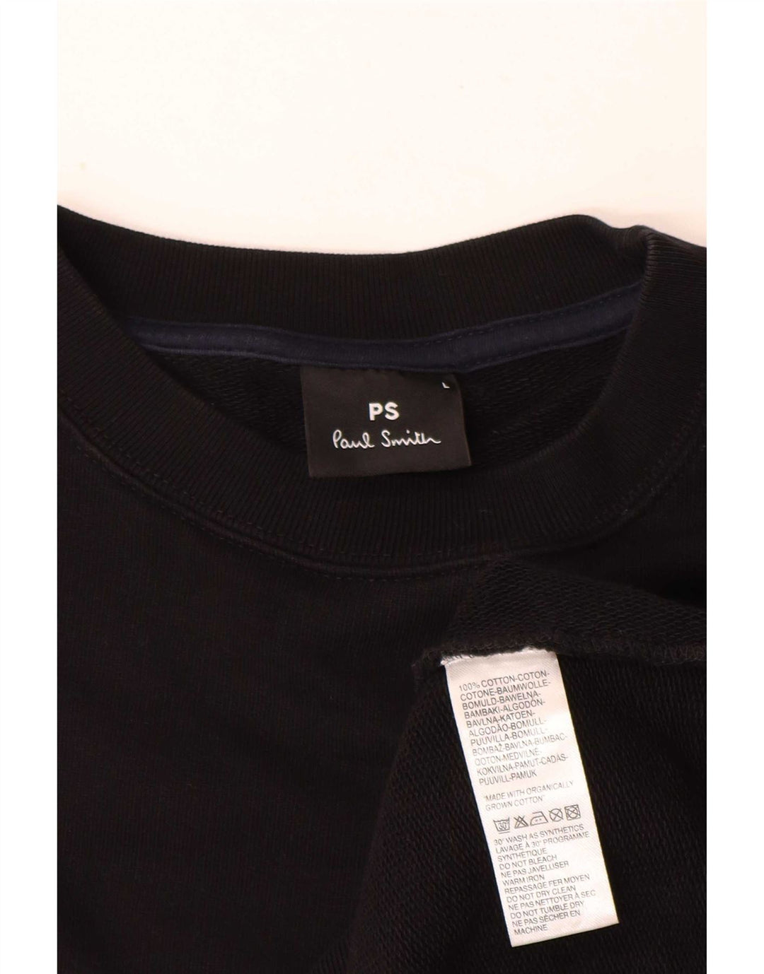 Paul Smith Hombre Sudadera Jumper Grande Algodón Negro