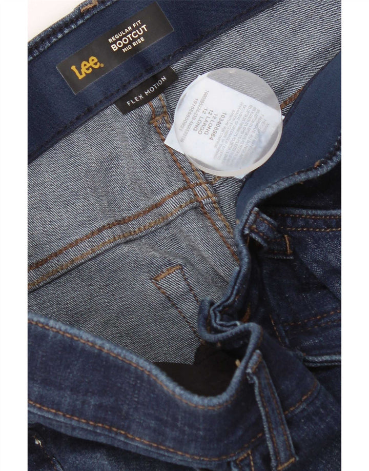 Lee Jeans de talle medio para mujer, corte regular, corte bota, talla 12, grande, W32, L33, azul