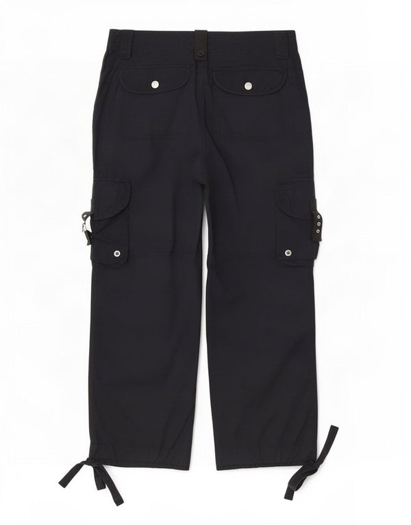 Ralph Lauren Pantalones cargo de cintura alta para mujer US 10 Small W30 L26 Azul marino