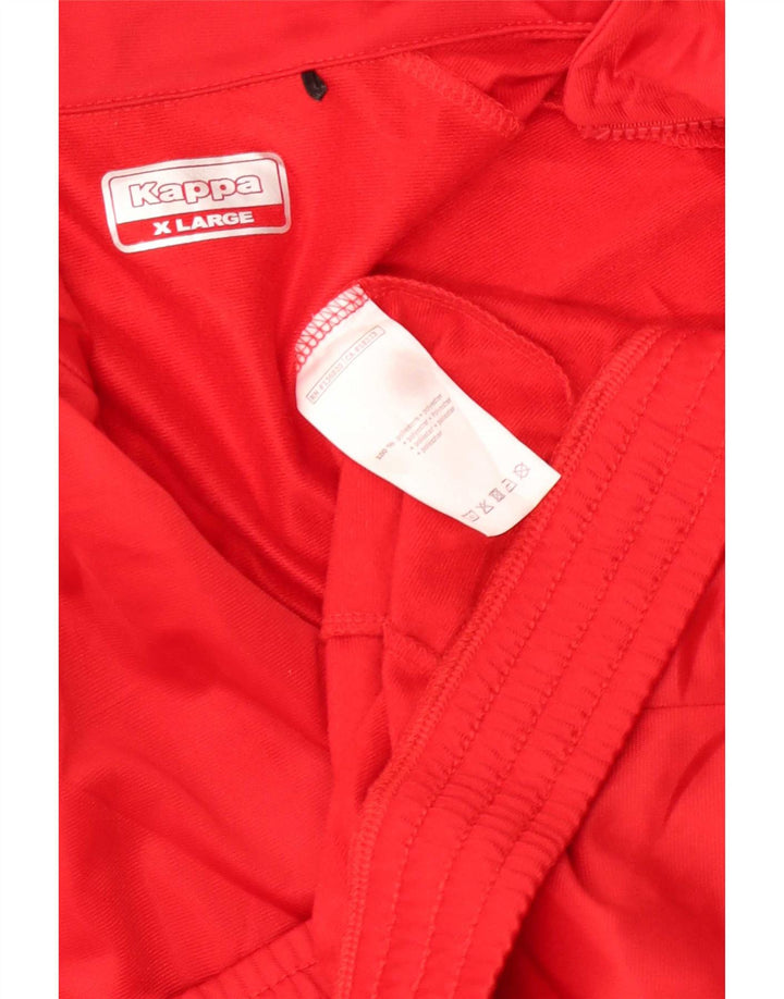 Kappa Hombre Graphic Chándal Top Chaqueta XL Poliéster Rojo