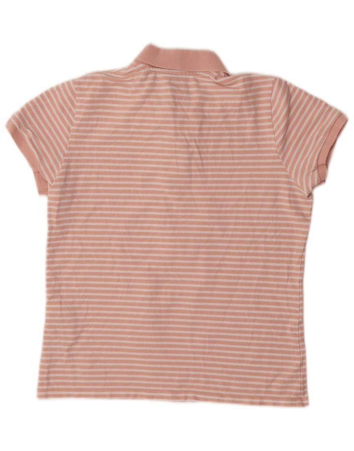 Levi's Polo para mujer UK 12 Algodón a rayas rosa medio