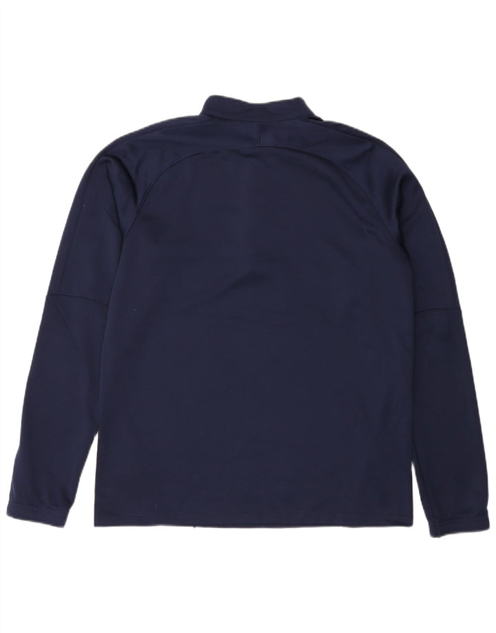 PUMA - Chándal con cremallera y cuello para hombre, talla grande, azul marino