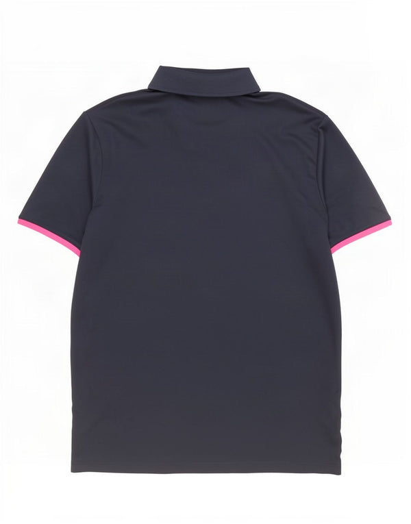 Adidas Polo Hombre XL Azul Marino Colorblock Poliéster