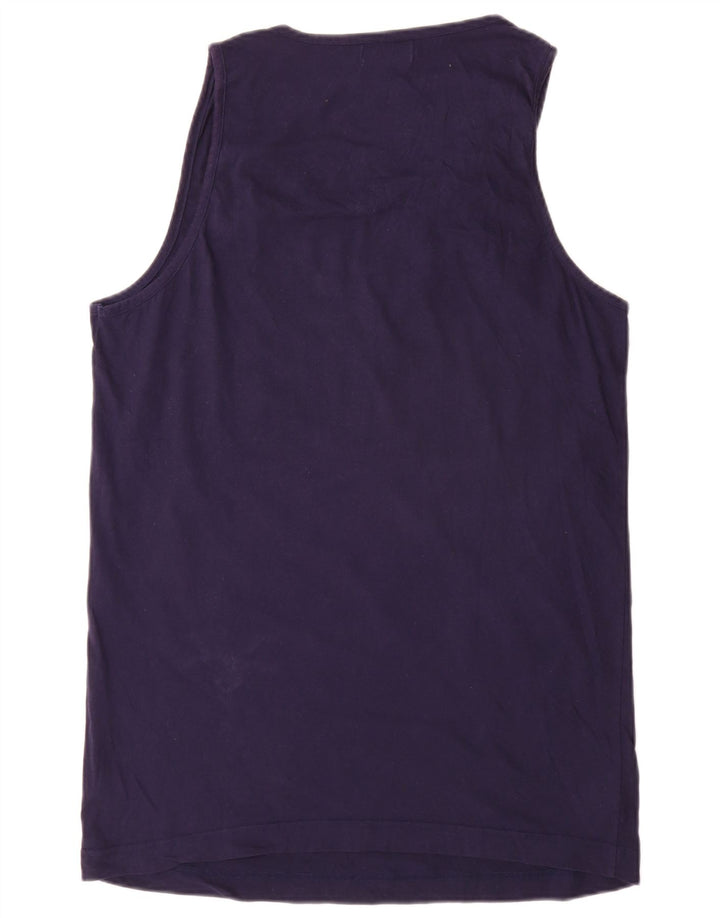Kappa Hombre Chaleco Top 2XL Azul Marino Algodón