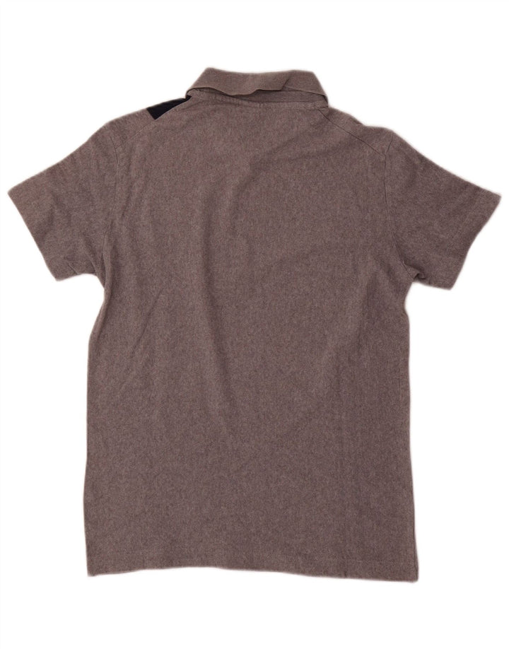 Bikkembergs Polo para hombre de algodón color block gris pequeño