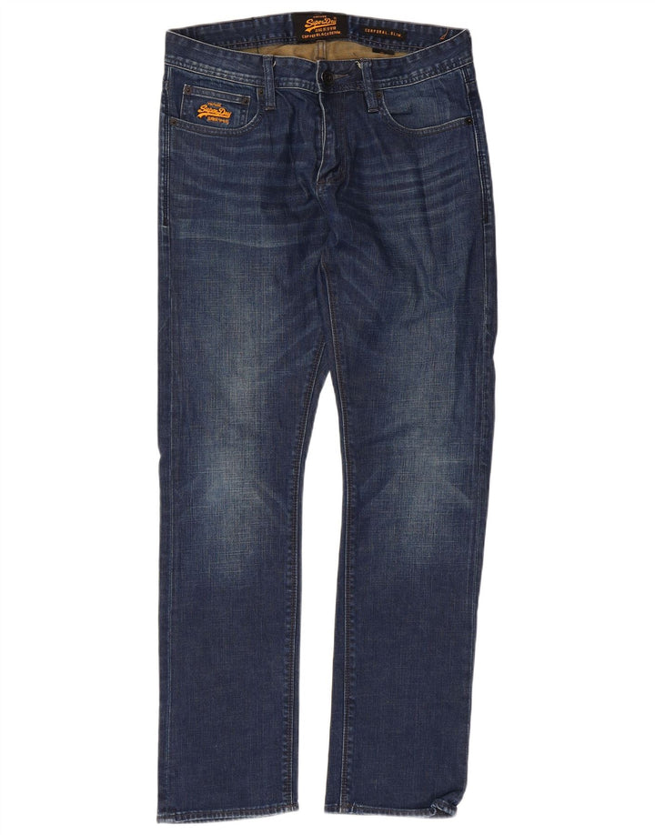 Vaqueros Superdry Corporal Slim para hombre W32 L30 Algodón azul