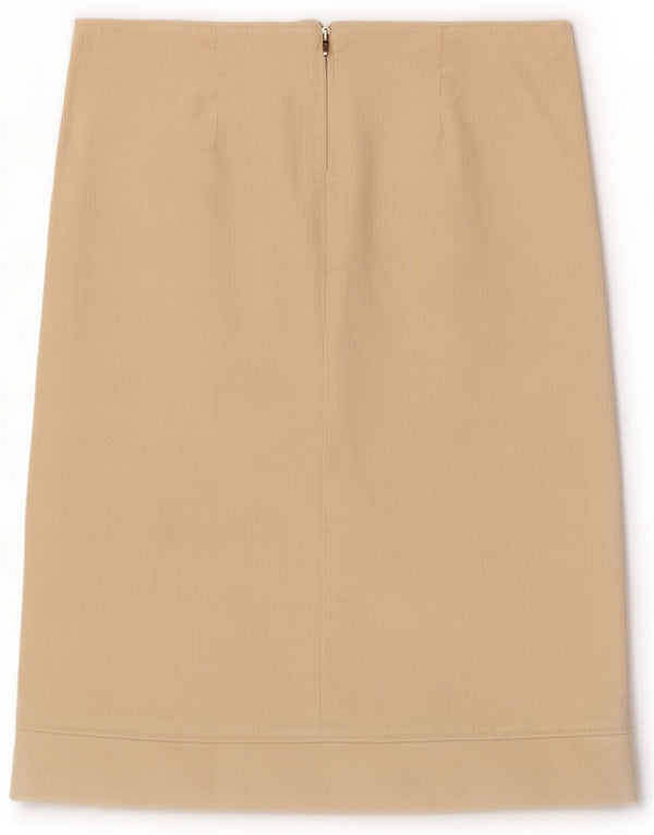 Max & Co. Falda de pana para mujer UK 10 Small W29 Algodón beige