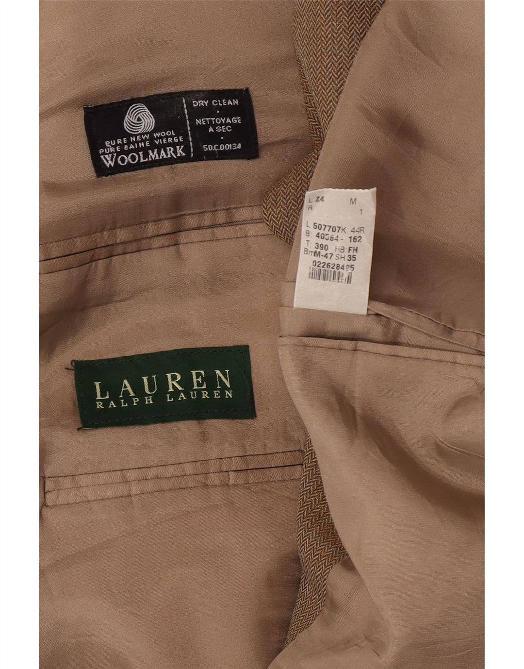 Ralph Lauren Chaqueta tipo blazer regular para hombre UK 44 2XL Marrón Espiga