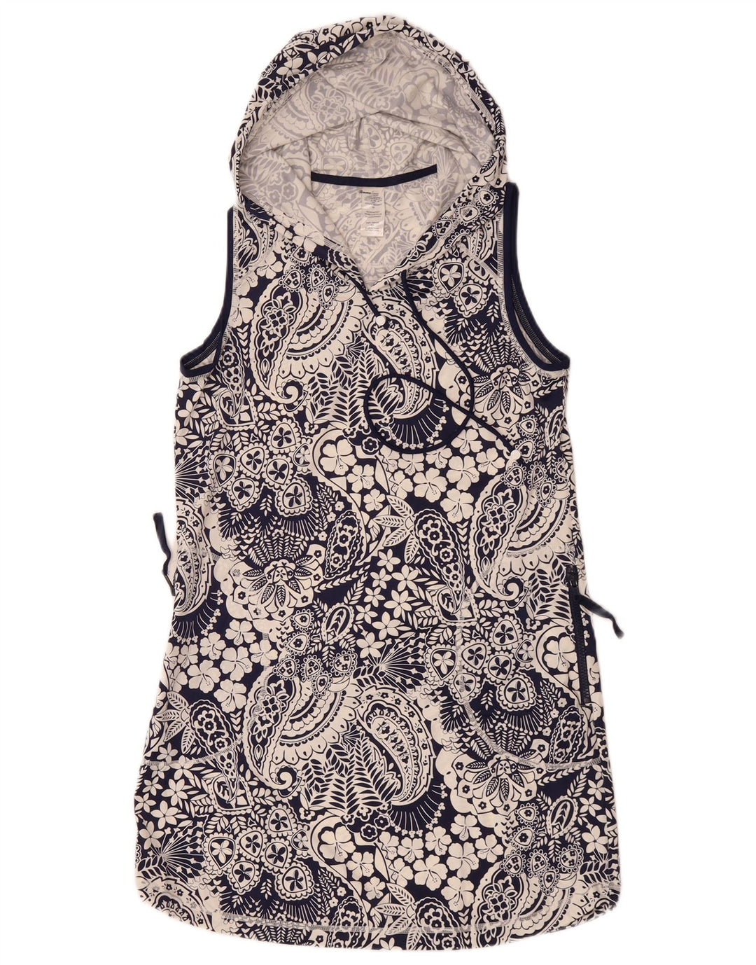 Tommy Bahama Blusa sin mangas para mujer UK 10 Small Azul marino Nylon