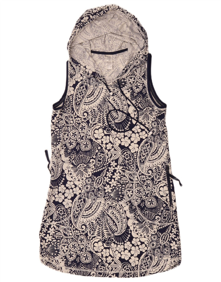 Tommy Bahama Blusa sin mangas para mujer UK 10 Small Azul marino Nylon