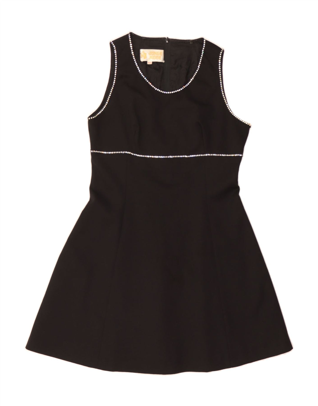 JUNGE MODE Womens Sleeveless A-Line Dress IT 40 Small Black Vintage Junge Mode and Second-Hand Junge Mode from Messina Hembry 