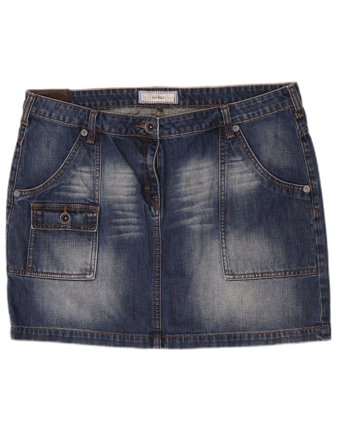 Minifalda vaquera estilo cargo para mujer de Fat Face W36 XL Algodón azul