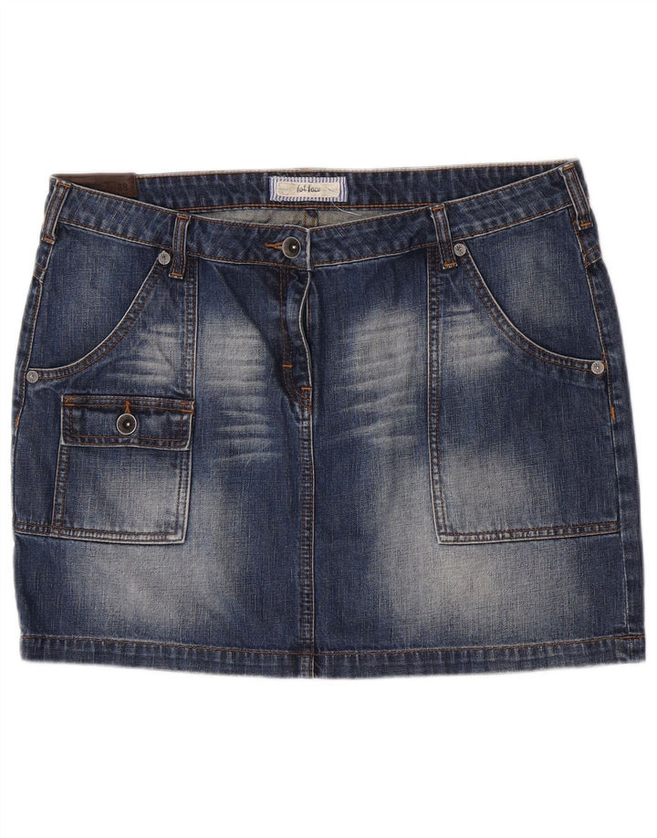 Minifalda vaquera estilo cargo para mujer de Fat Face W36 XL Algodón azul