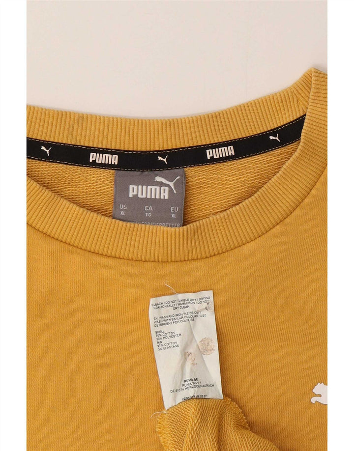 Puma Sudadera Regular Fit Jumper XL Algodón Amarillo Hombre