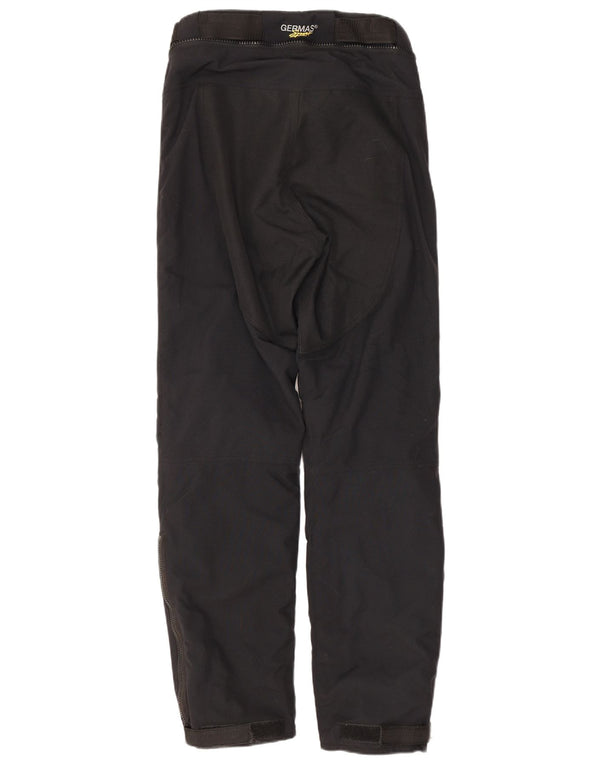 Vintage hombres rectos Moto Racer pantalones pequeños W30 L31 negro