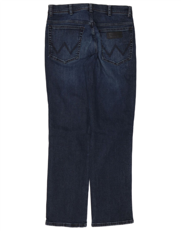 Wrangler Vaqueros rectos Texas para hombre W32 L30 Algodón azul marino