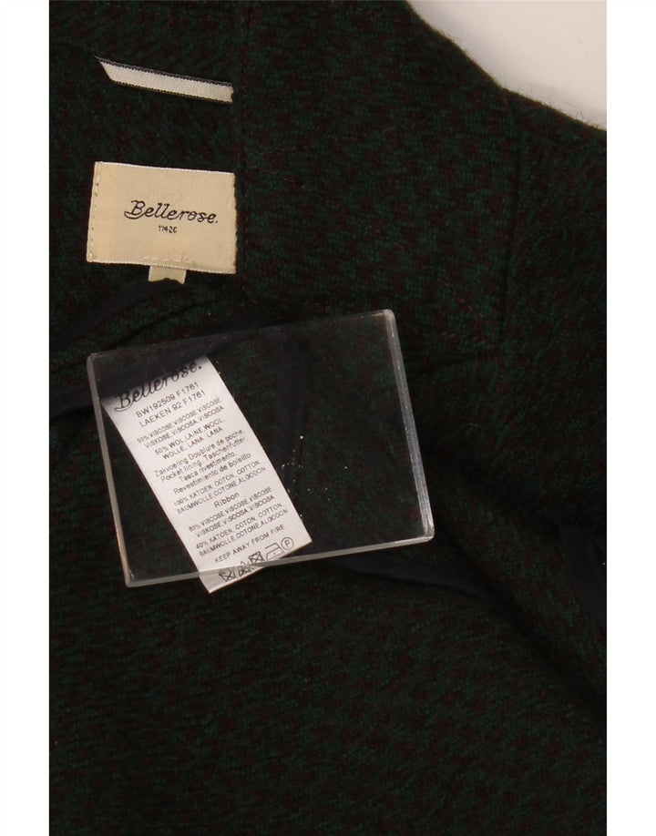 BELLEROSE Abrigo para mujer US 2 XS Caqui Lana de pata de gallo