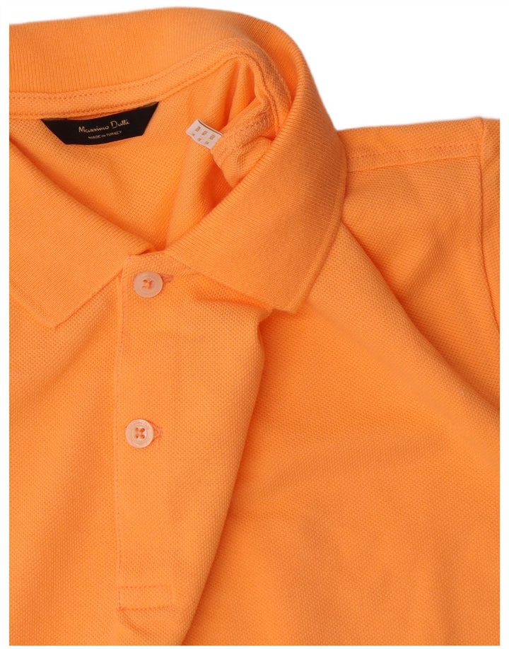Polo Massimo Dutti Hombre Algodón Naranja Medio