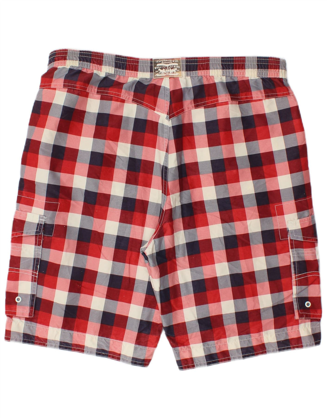 Bañador Levi's Hombre XL Cuadros Rojos Poliéster