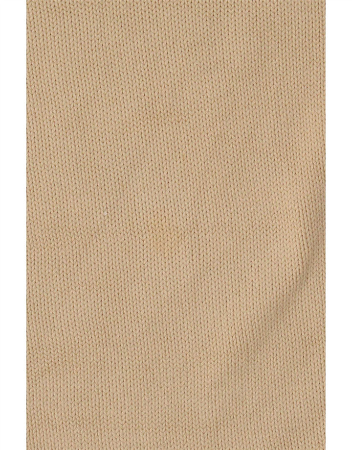 Marks & Spencer - Jersey con cuello en V para hombre, talla grande, algodón beige