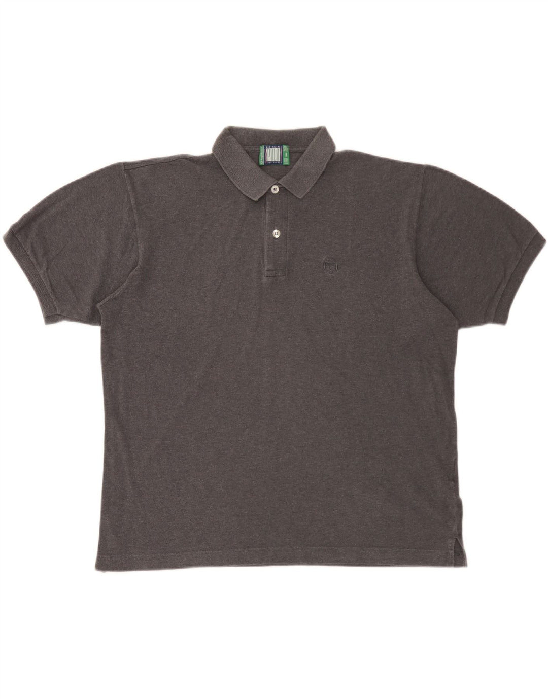 Sergio Tacchini Polo Hombre Grande Gris Algodón