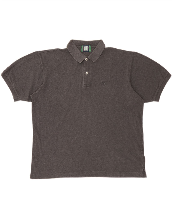 Sergio Tacchini Polo Hombre Grande Gris Algodón