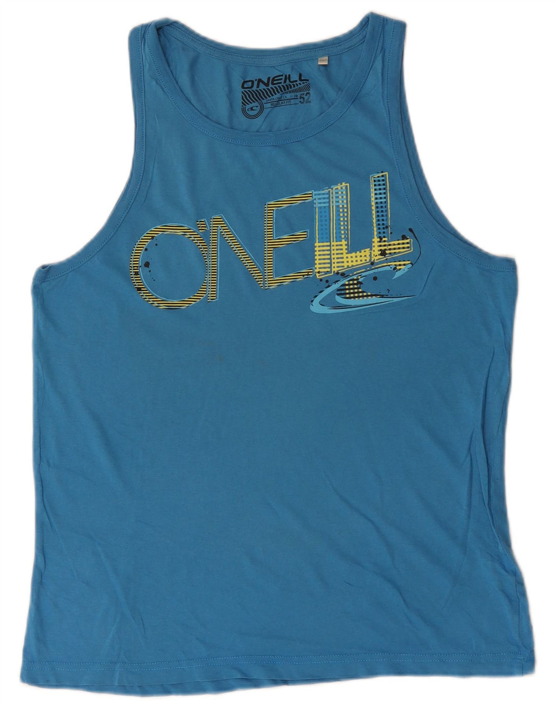 O'Neill Camiseta Sin Mangas Con Estampado De Corte Regular Para Hombre Algodón Azul Medio