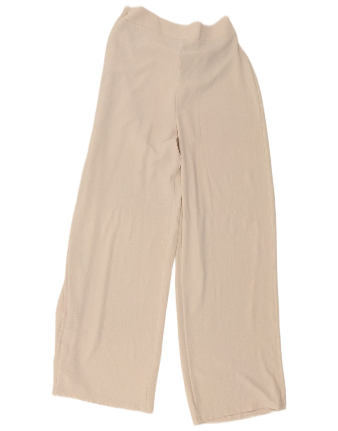 Zara Mujer Pantalón Ancho Ancho Mediano W26 L30 Poliéster Beige