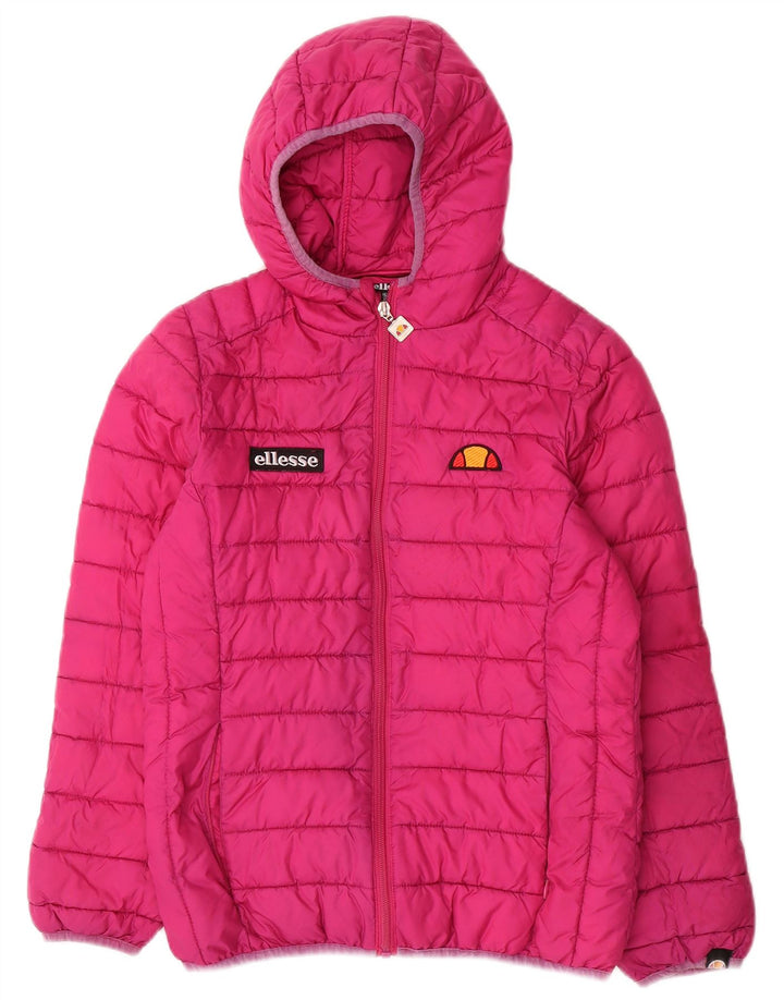 Ellesse Chaqueta acolchada con capucha para niña 12-13 años Rosa Poliéster